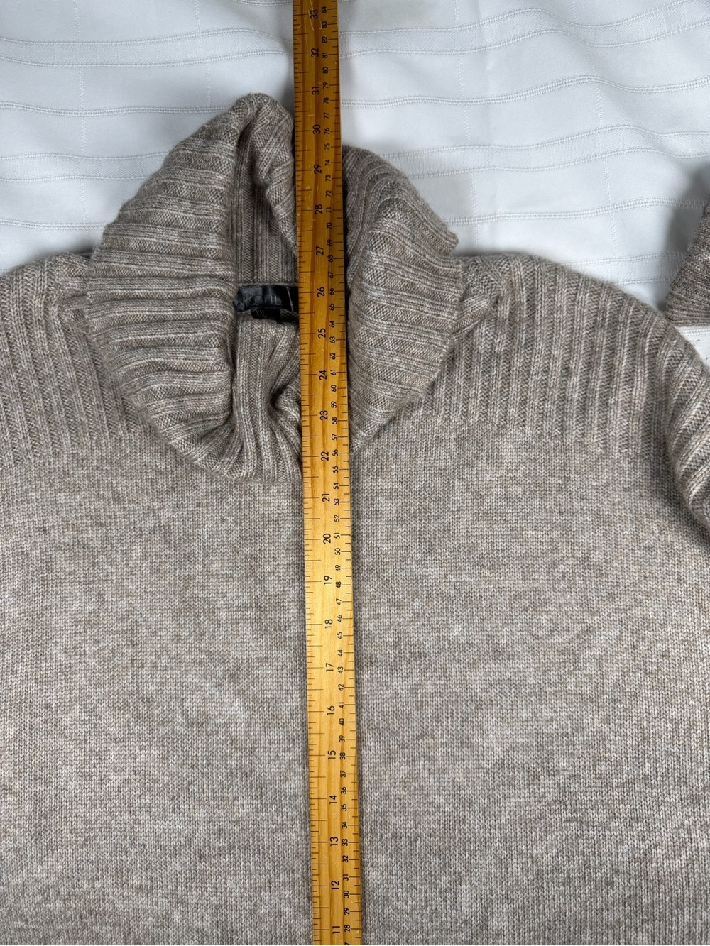 Renuar Taupe Cowl Neck Sweater Women's XXL Cozy Relaxed Fit Quiet Luxury Fall - Picture 11 of 11